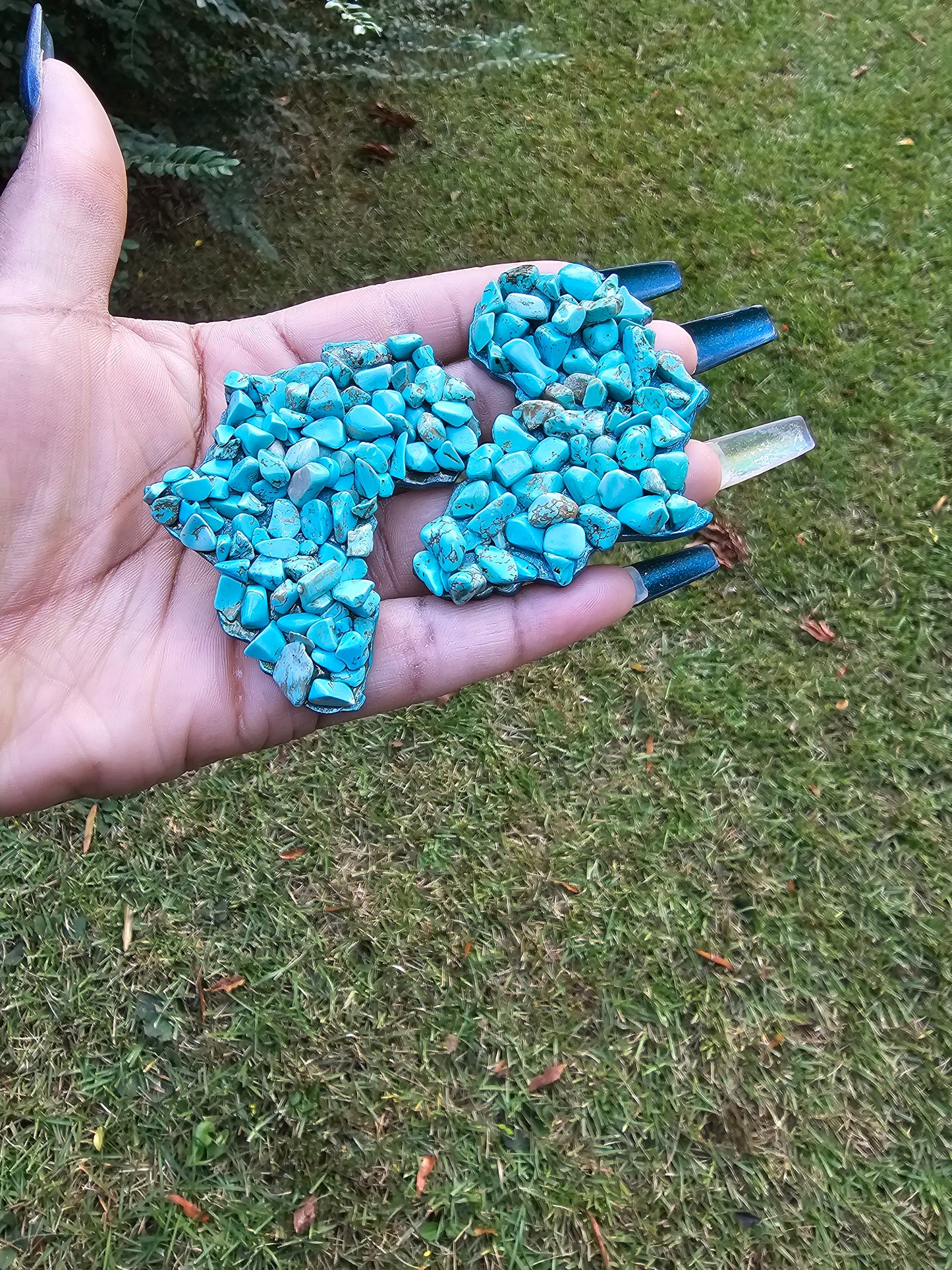 Turquoise Crystal Earrings