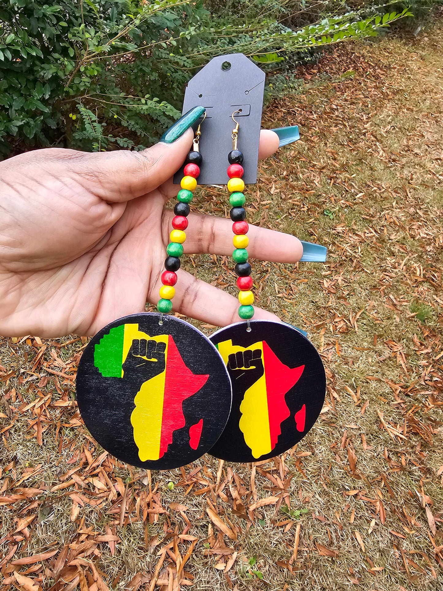 Black Power Earrings
