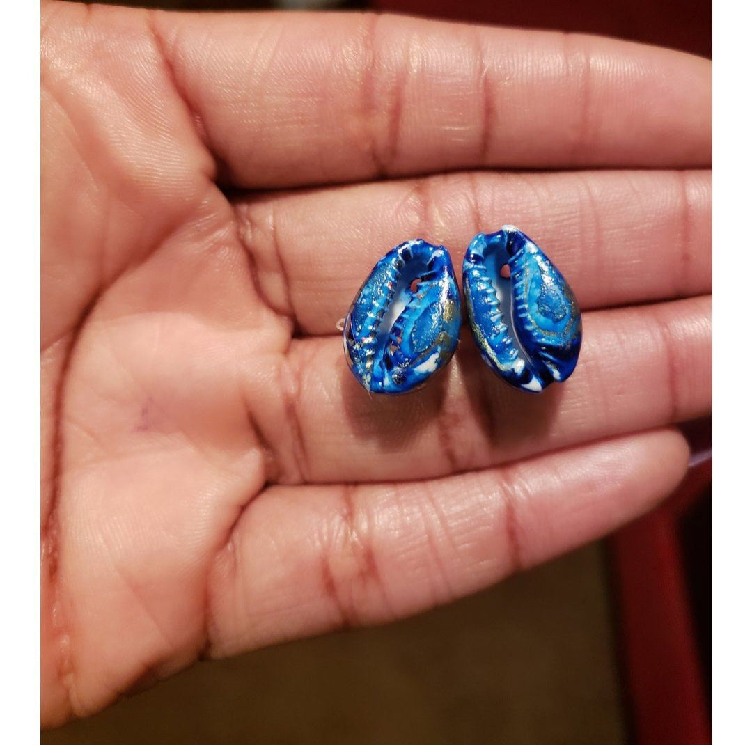 Cowrie Shell Studs