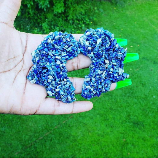 Lapis Crystal Earrings