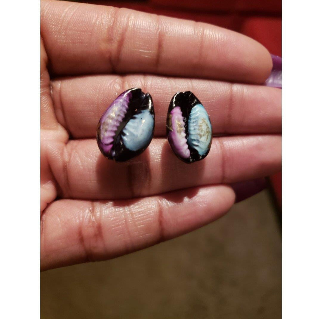Cowrie Shell Studs