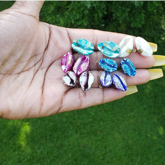 Cowrie Shell Studs
