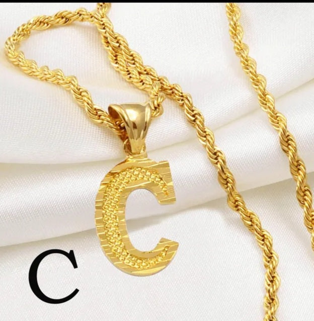 Gold Initial Necklaces (Pre Order)