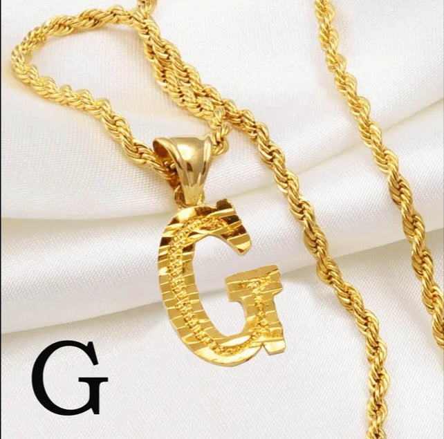 Gold Initial Necklaces (Pre Order)