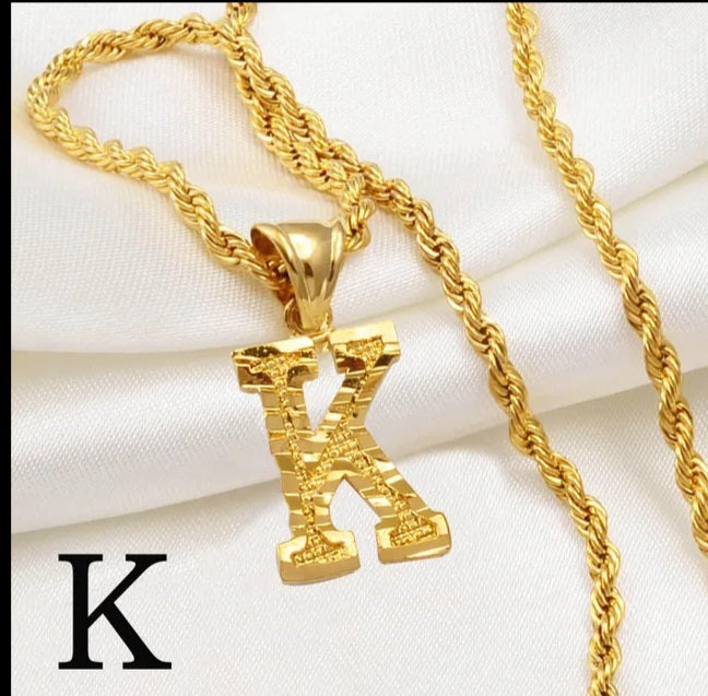 Gold Initial Necklaces (Pre Order)