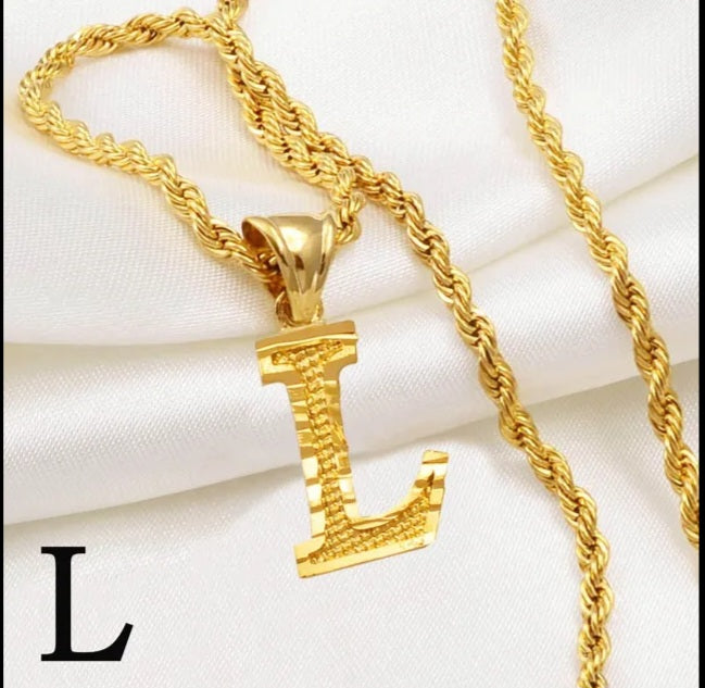 Gold Initial Necklaces (Pre Order)