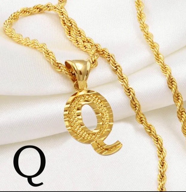 Gold Initial Necklaces (Pre Order)