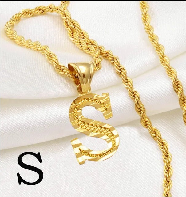 Gold Initial Necklaces (Pre Order)