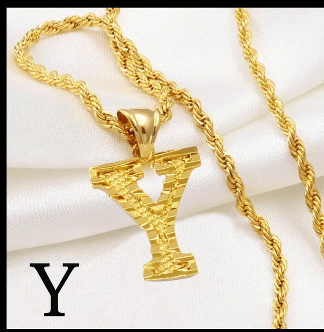 Gold Initial Necklaces (Pre Order)